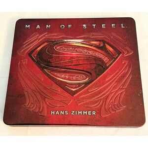 MAN OF STEEL LIMITED DELUXE EDITION Original Soundtrack 2 CDs Red Steel Case